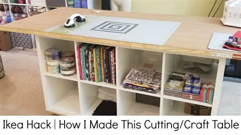 Ikea Hack How I Made My Cuttingsewing And Crafting Table Youtube