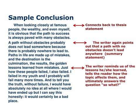 Thesis Conclusions Examples