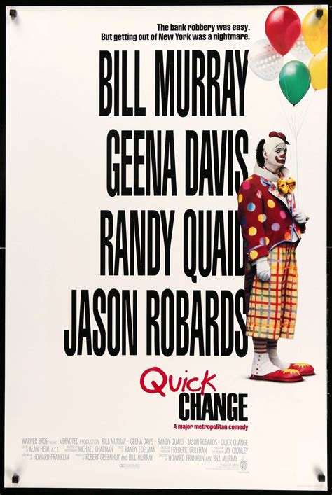 Quick Change 1990 Original One Sheet Movie Poster Original Film Art