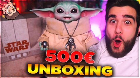 Unboxing 500€ Baby Yoda Ultrarealistico Star Wars Youtube