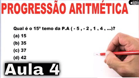 Questões De Progressão Aritmética