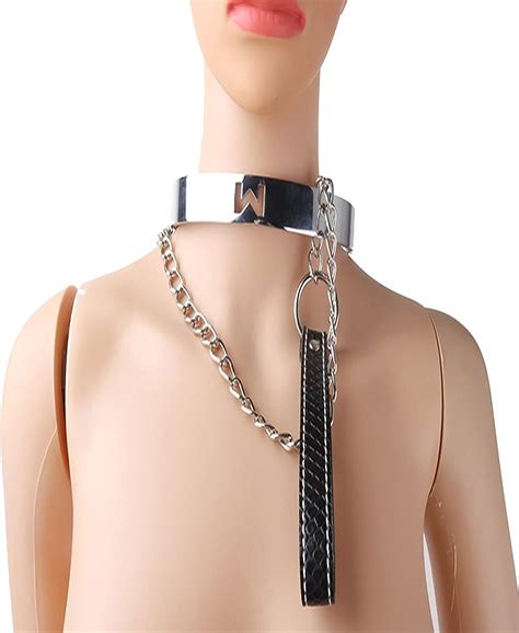 Baomaz4 Edelstahl Halsband Halsreif Metall Halsfessel Abschließbar O Ring Sex Halsbänder Fetisch