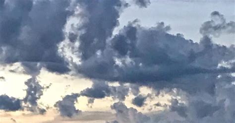 Scary Face Seen In Clouds During Morning Commute