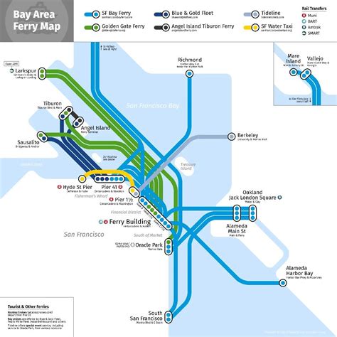 San Francisco Ferry Map Map Of Stoney Lake