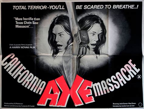 Axe British Quad Poster Horror Collectors
