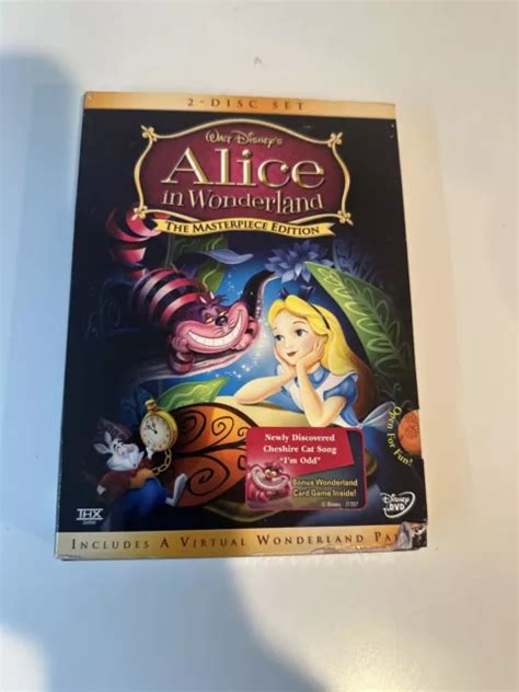 Alice In Wonderland Masterpiece Edition Dvd 2 Disc Set New Sealed Walt