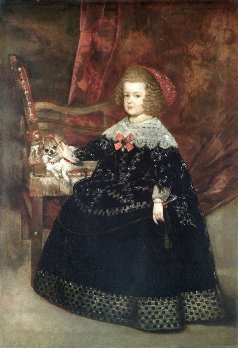 Infanta Maria Teresa Of Spain With Her Dog By Juan Bautista Martinez