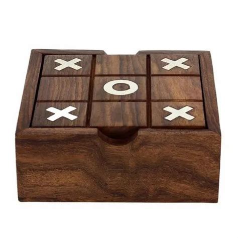 2 In 1 Wooden Tic Tac Toe And Solitaire Travel Board Game Pegs And