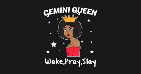Gemini Black Queen Afro Zodiac Birthday T Ideas For Gemini Zodiac