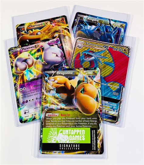 Buy 5 Oversized Jumbo Pokemon Cards In Top Loaders Ex Gx Legendary