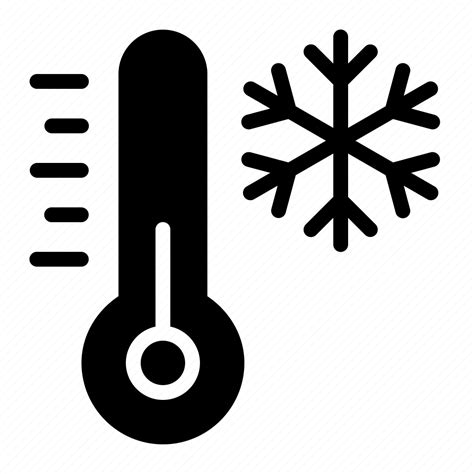 Cold Snowflake Temperature Thermometer Winter Icon Download On