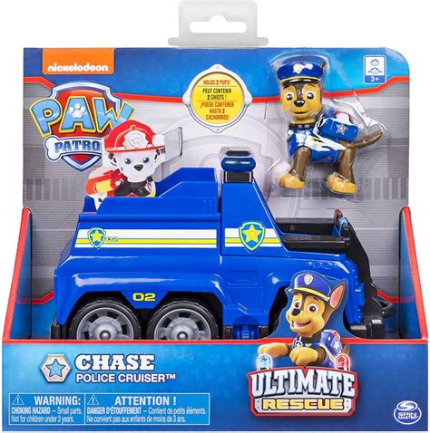 Paw Patrol Chases Ultimate Rescue Police Cruiser With Lifting Seat And