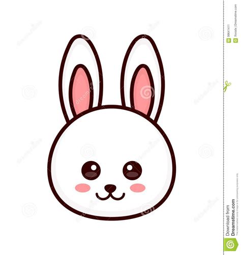 Crossfire s 5.12b 7b 26 viii+ 26 e5 6b: Cute Bunny. Rabbit Face. Vector Modern Stock Vector ...