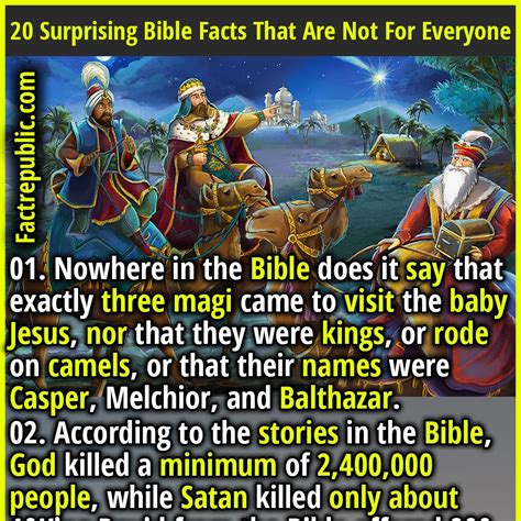 20 Surprising Bible Facts That Are Not For Everyone Fact Republic