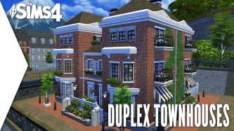 The Sims 4 Speed Build 371 Duplex Townhouse Youtube