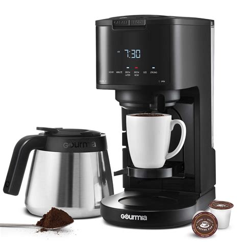 Gourmia Single Serve 12 Cup Drip Coffee Maker Thermal Carafe