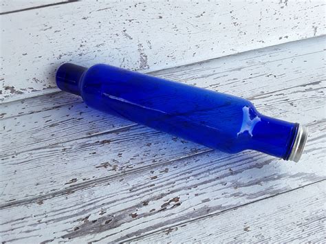 Cobalt Blue Bakers Choice Glass Rolling Pin Etsy Glass Rolling Pin