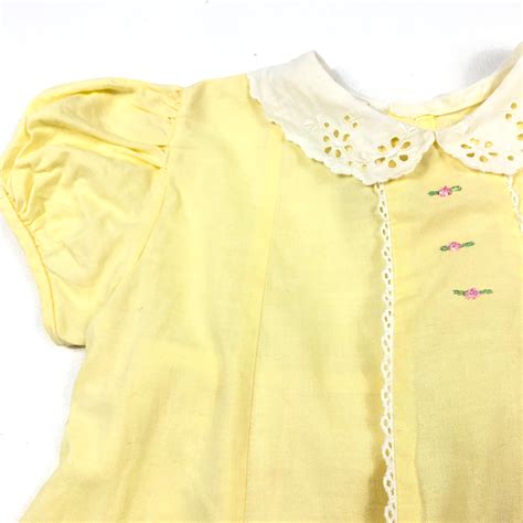 Vtg Nanette Yellow Dress Nanette Vintage Girls Dress Etsy