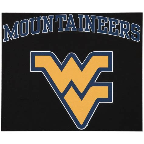 West Virginia Mountaineers 12 X 12 Arched Logo Decal West Virginia