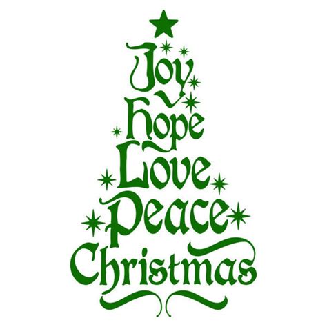 Joy Hope Love Peace Christmas Cuttable Design Png Dxf Svg And Etsy
