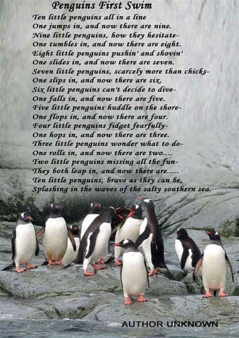 Share motivational and inspirational quotes about penguins. Penguin Poems by unknown or other authors - Nature Poems