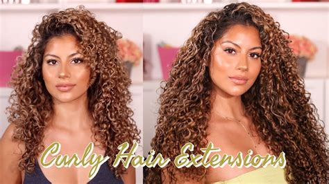 Curly Hair Extension Transformation How To Install And Blend Youtube