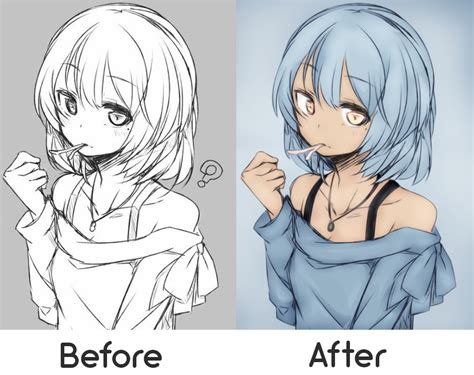 Sketch Color Anime Girl 5 By Kiyoshi Sempai On Deviantart