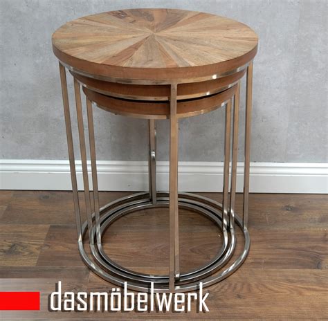 Tisch couchtisch wohnzimmertisch kiefer holz. Chrom Holz Tisch 35X35 / Tisch aus Holz und Metall für ...