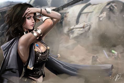 Fantasy Art Fantasy Girl Star Wars Rey From Star Wars Wallpapers Hd Desktop And Mobile