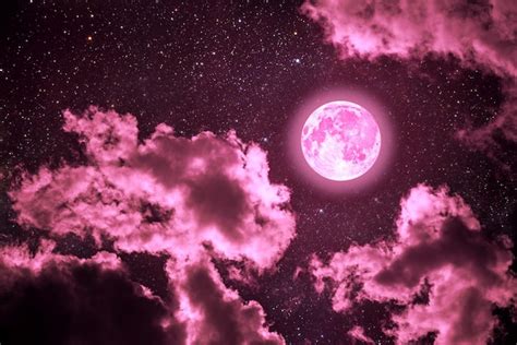 Premium Photo Backgrounds Night Sky With Stars And Moon And Clouds