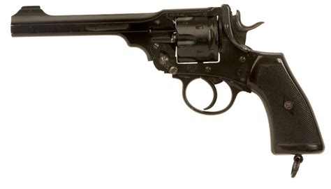 Deactivated Wwi Webley 455 Mk6 Revolver Dated 1915