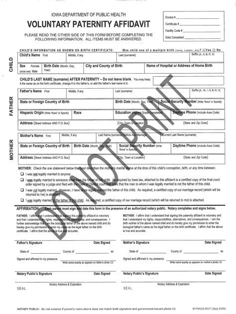 Paternity Affidavit Fill Out And Sign Printable Pdf Template Signnow