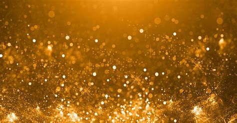 Golden Particle Effect Technology Background Particle Golden Particle