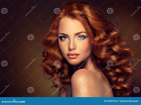 Curly Red Haired Woman