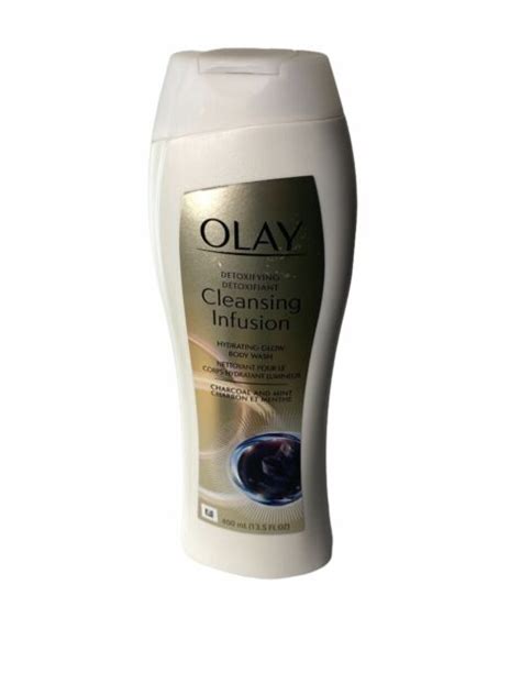 2 Bottles Olay 135 Oz Detoxifying Cleansing Infusion Charcoal Mint