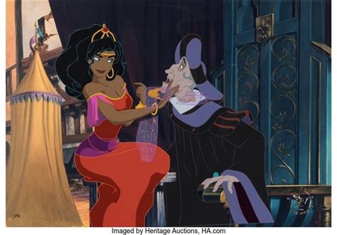 The Hunchback Of Notre Dame Esmeralda And Frollo Employee Exclusive Limited Edition Cel 192290