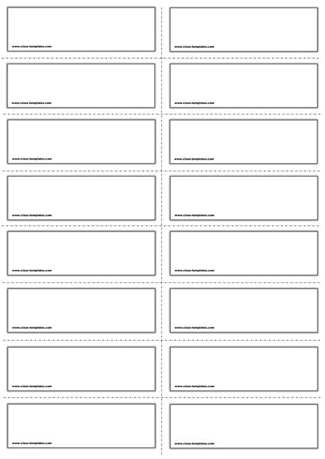 Vocabulary Flashcards Templates At