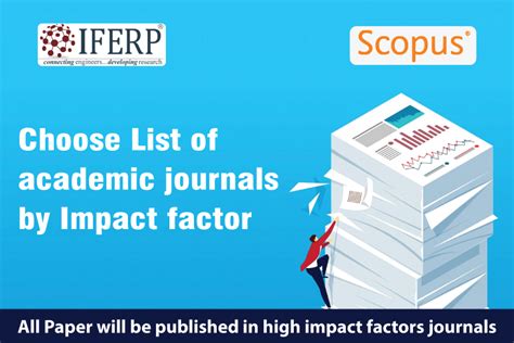 Choose List Of Academic Journals By Impact Factor