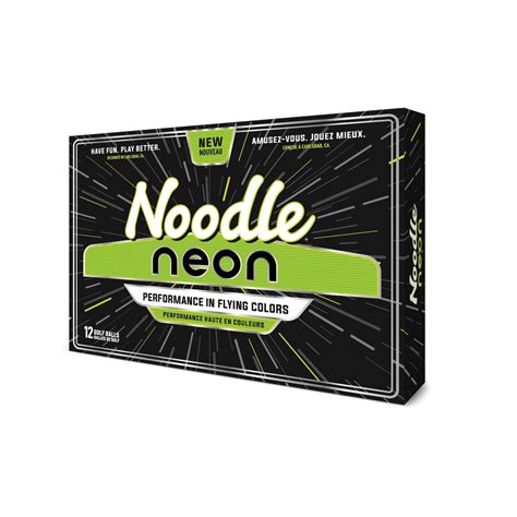 Noodle Golf Balls Neon Green 12 Pack