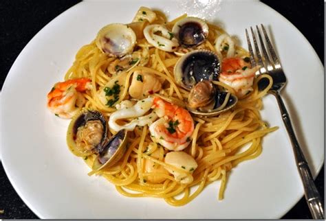 Spaghetti aux fruits de mer