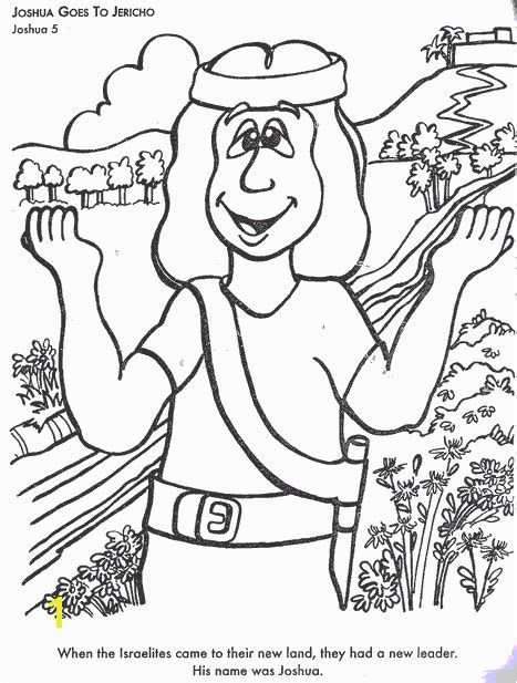 The eternal capital and promised land of israel. Joshua and the Promised Land Coloring Page