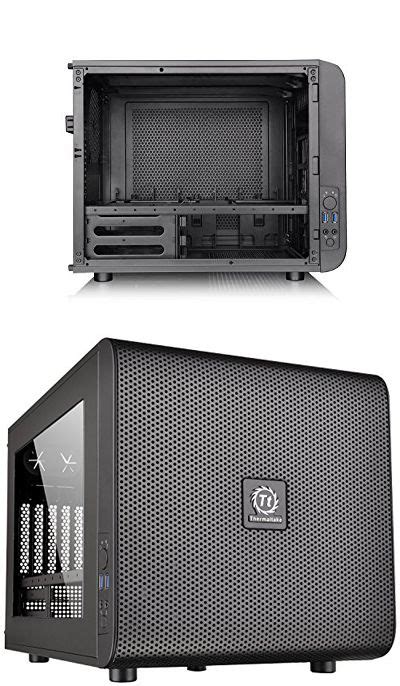 Thermaltake CORE V21 Black Extreme Micro ATX Cube Chassis Computer Case