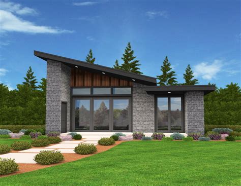 Mercury Small House Plan Modern Shed Roof Home Design With Photos