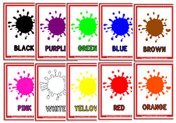 colours flashcards aussie childcare network