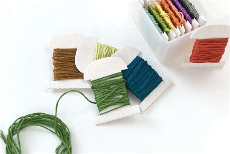 Print Your Own Embroidery Floss Bobbins