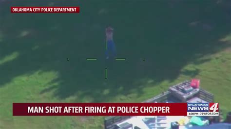 Oklahoma City Police Release Helicopter Video From Officer Involved