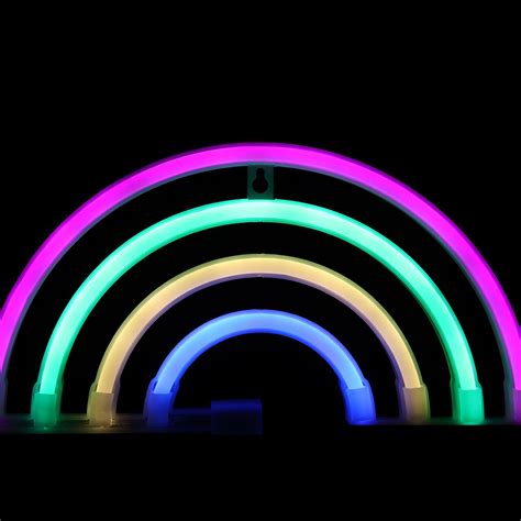Rainbow Neon Sign Led Light Usb Battery Powered Neon Lamps For Kids