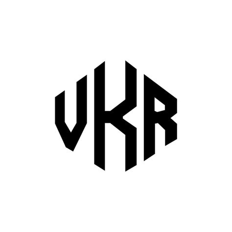 Vkr Letter Logo Design With Polygon Shape Vkr Polygon And Cube Shape