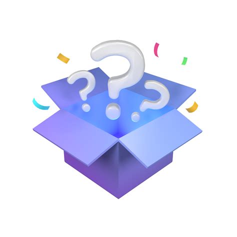 Mystery Box 3d Illustration 22310690 Png