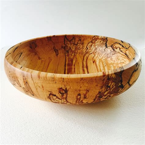 Handmade Spalted Beech Wooden Fruit Bowl Made To Order For